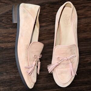 Cole Haan Pinch Women's Loafers Pink Suede Tassel Bow Size 7M